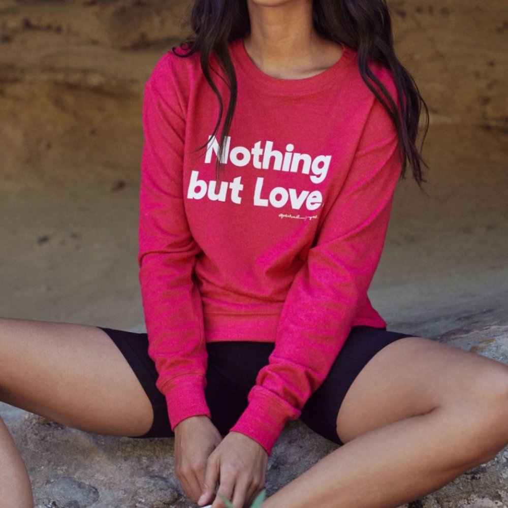 Spiritual Gangster Nothing But Love Savasana Sweater size L